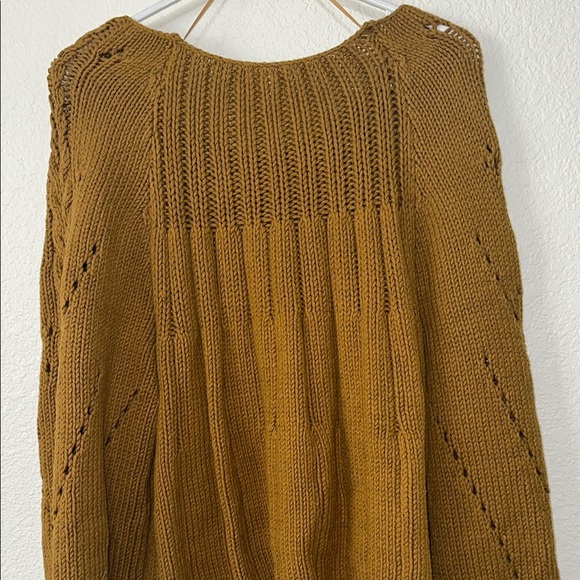 NWOT Free People Sandre Cable Stitch Pullover Sweater XL - Picture 7 of 8
